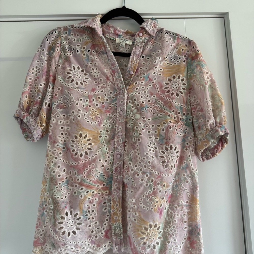 Floral Eyelet Women's Top and shorts